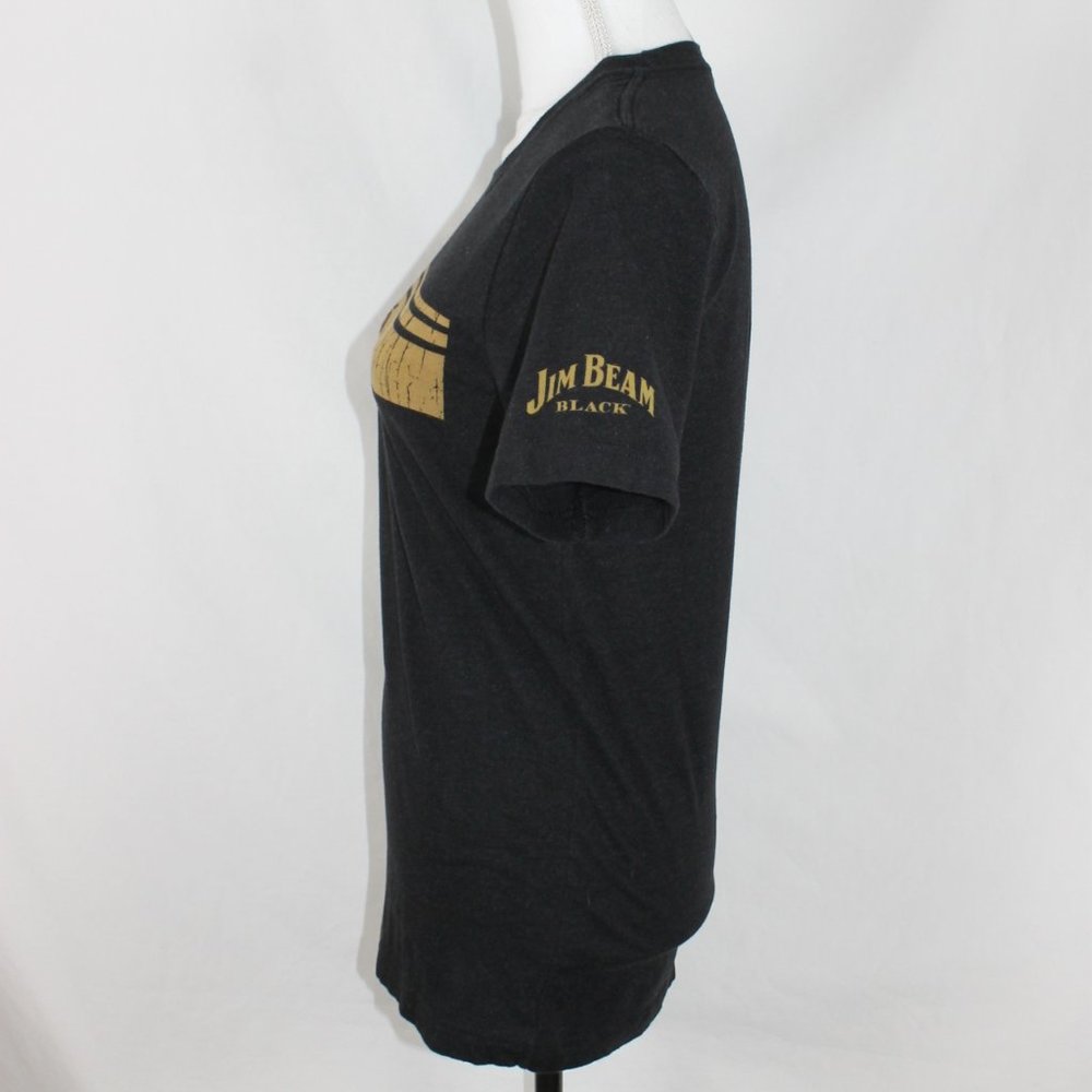 JIM BEAM 1795 Unisex T-Shirt Size Small Black with Gold Logo Jim Beam Black S/S - Picture 5 of 11